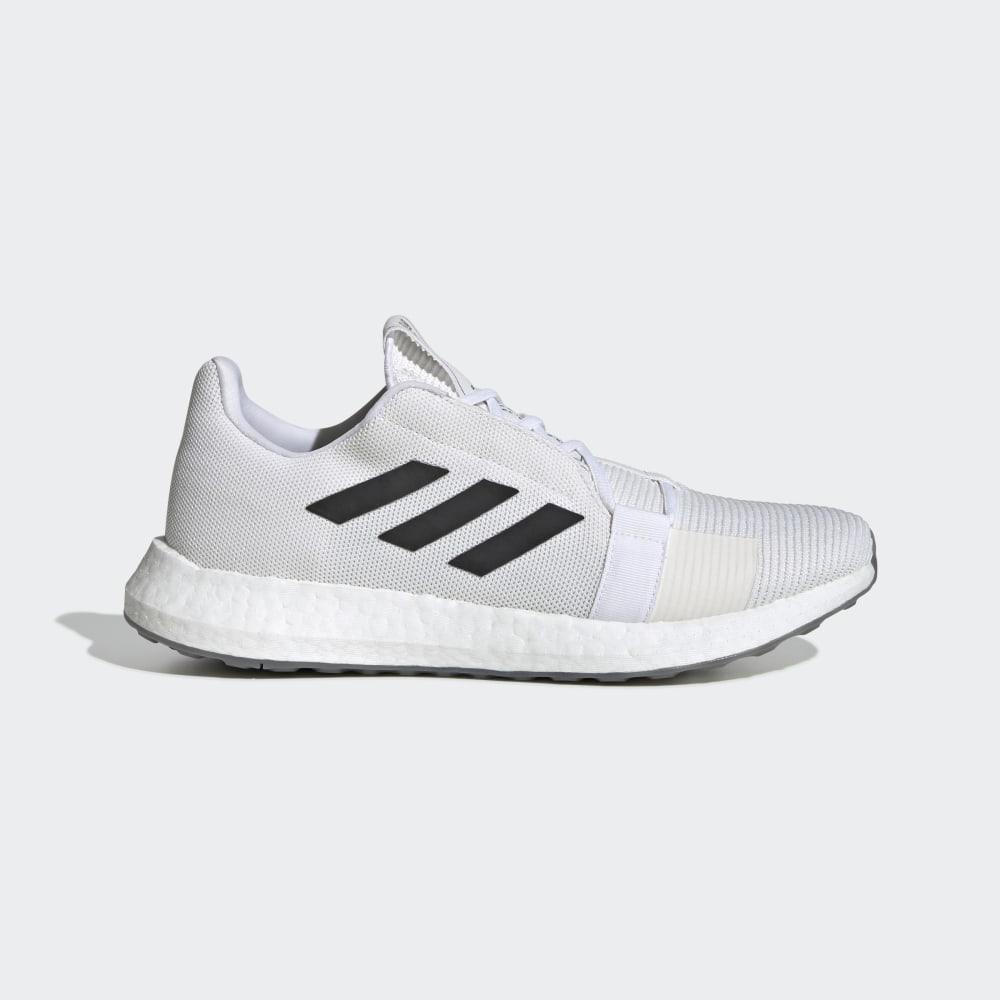 Adidas Men's Senseboost GO Running Shoes White/Grey Ireland EG0959